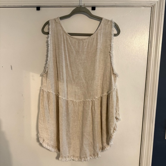 Umgee 1XL tank boho beige great condition - Picture 1 of 4